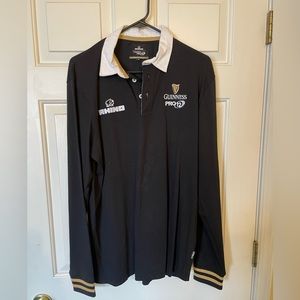 Men’s Black Guinness Golf Shirt (Medium)